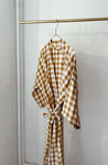 Linen Kimono / Curcuma Medium Gingham