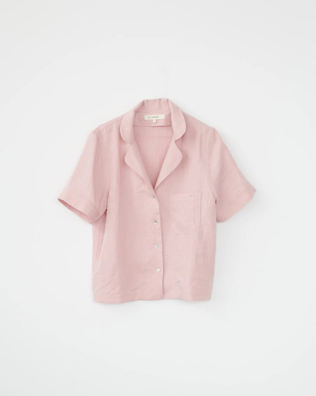 Linen PJ Shirt / Dusty Rose