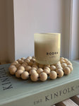 Coaster, Round / Large Wooden Beads