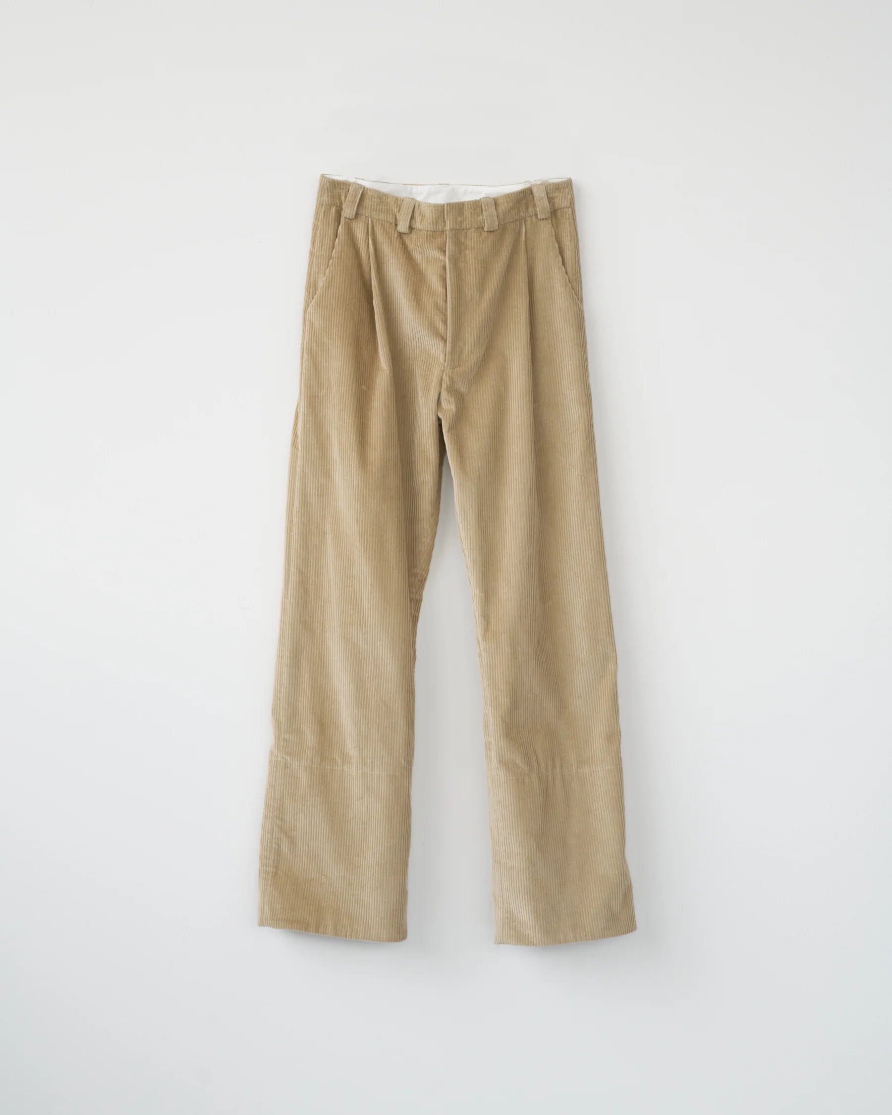 Corduroy Box Trousers / Cool Beige