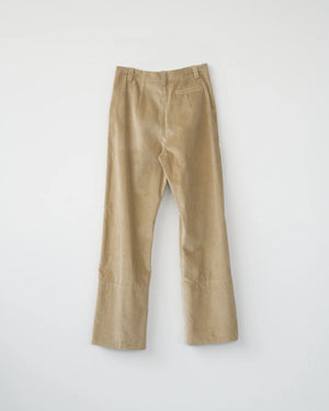 Corduroy Box Trousers / Cool Beige