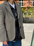 Shetland Wool Straight Blazer / Brown