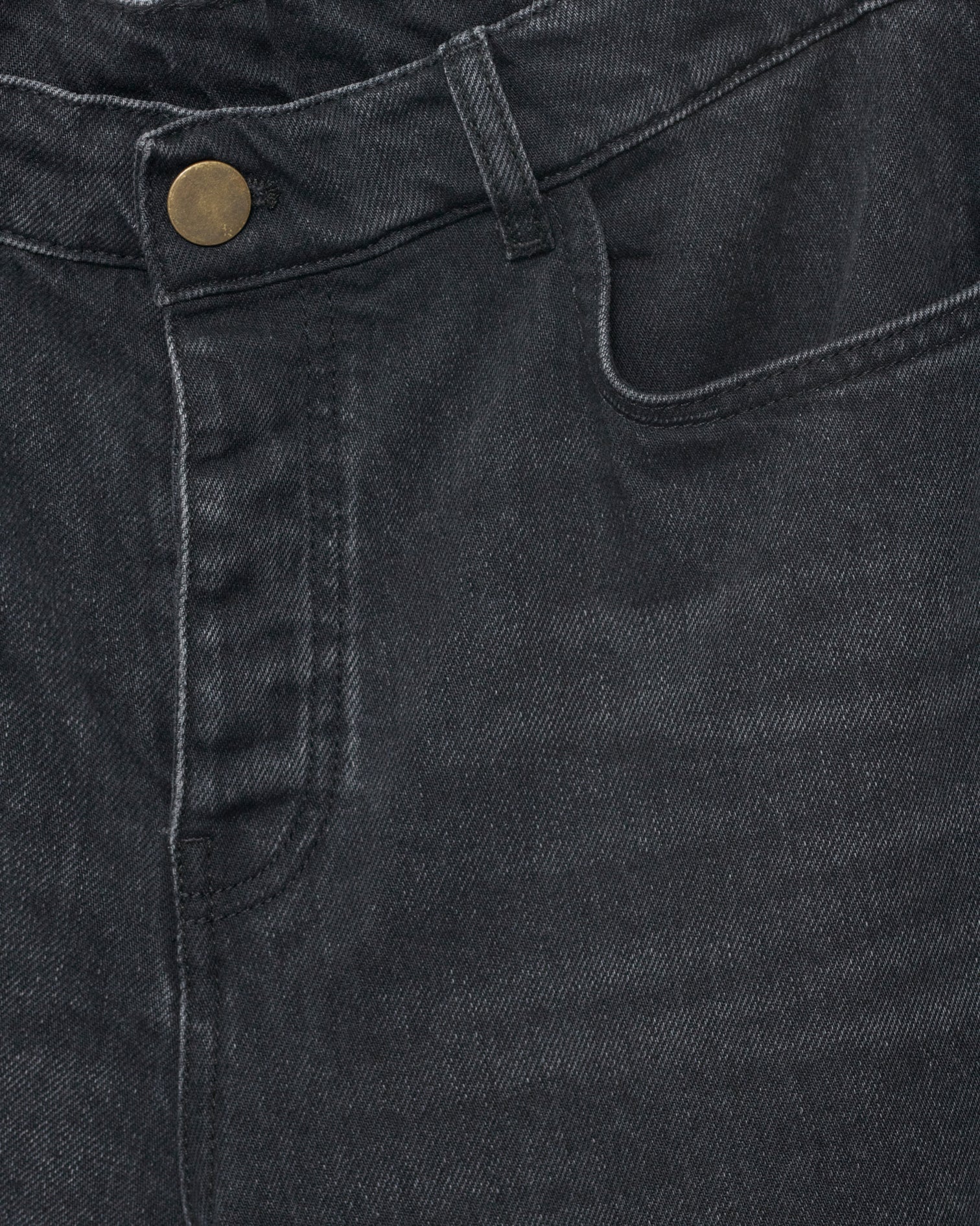 Hemp / Cotton Barrel Jeans / Washed Black