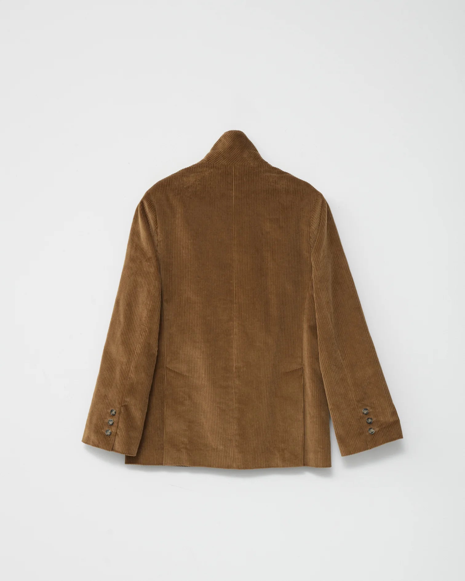 Corduroy Straight Blazer / Cognac