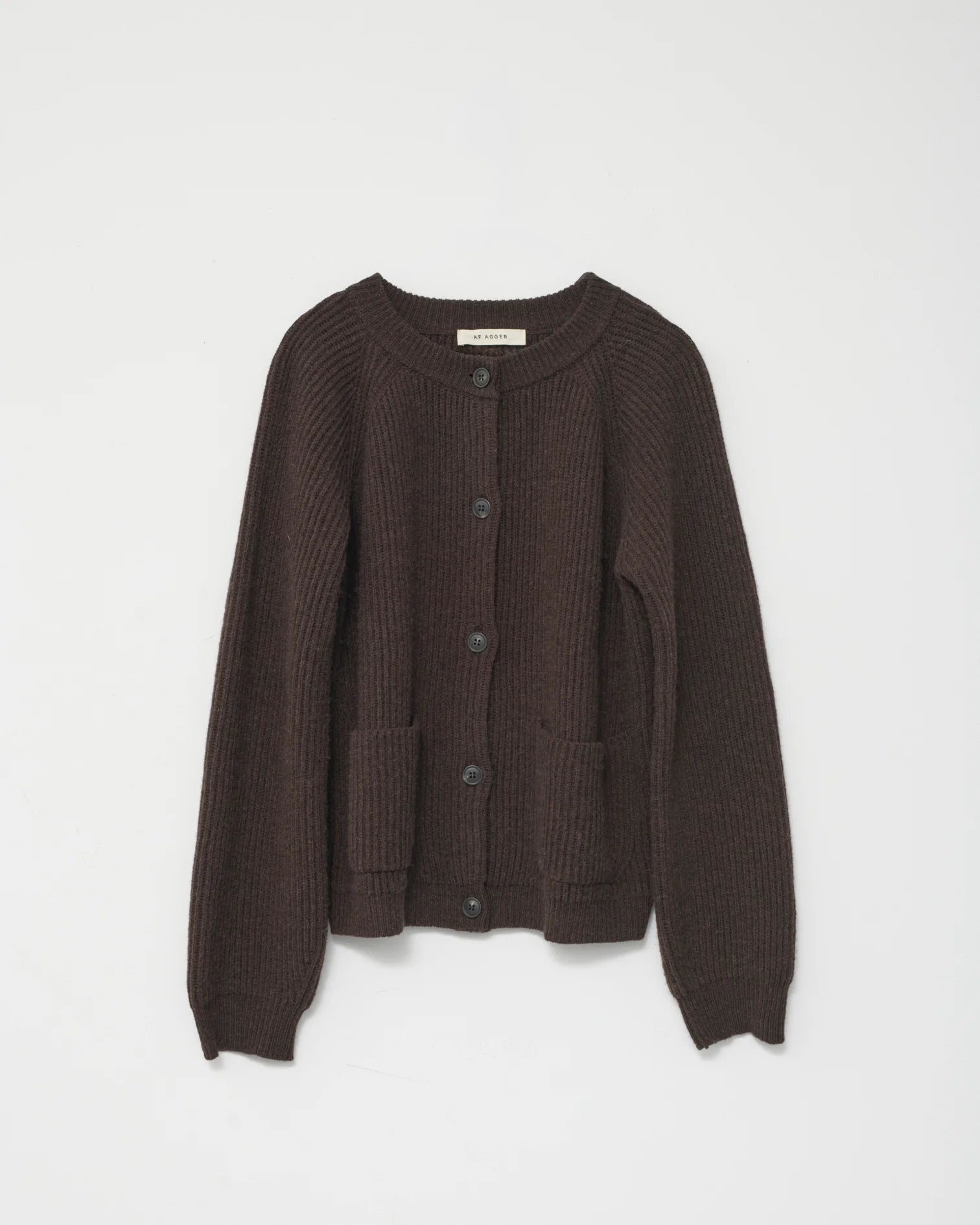 Shetland Wool Cardigan / Brown