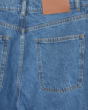 Hemp / Cotton Barrel Jeans / Washed Blue