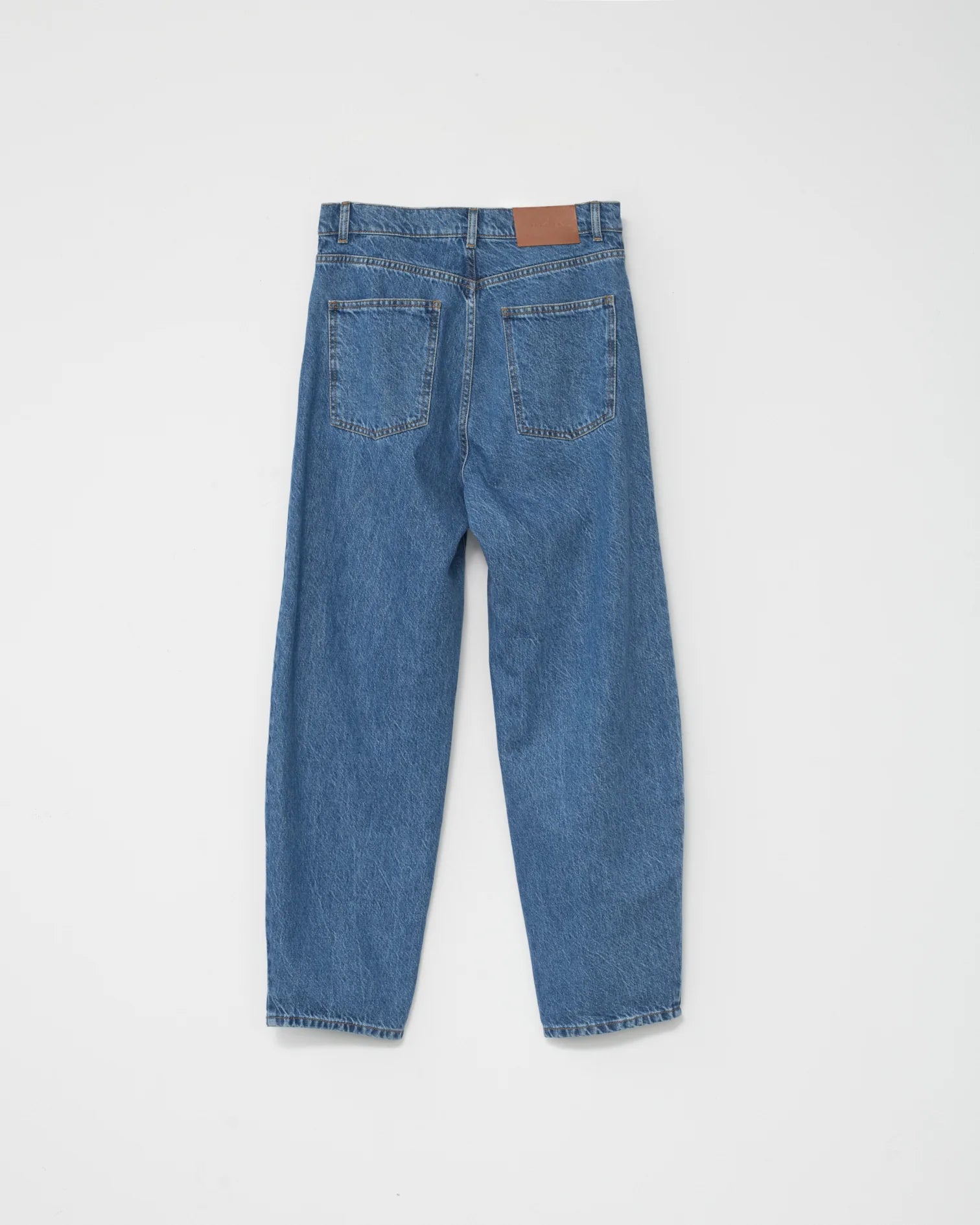 Hemp / Cotton Barrel Jeans / Washed Blue