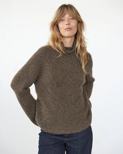 Brushed Knit Jumper / Brun