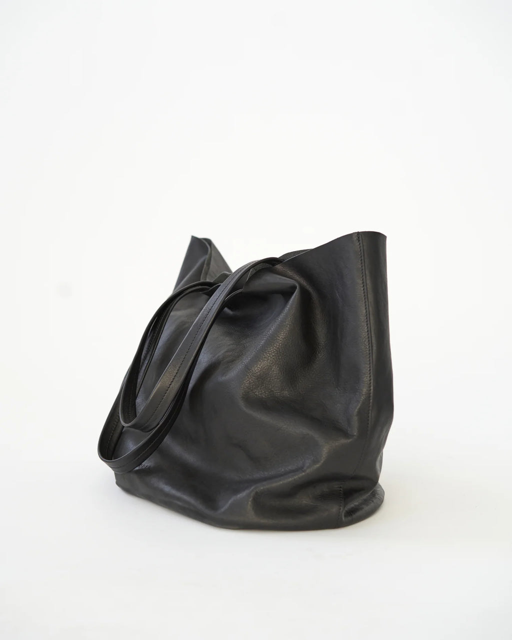 Full Grain Leather Tote Bag / Black