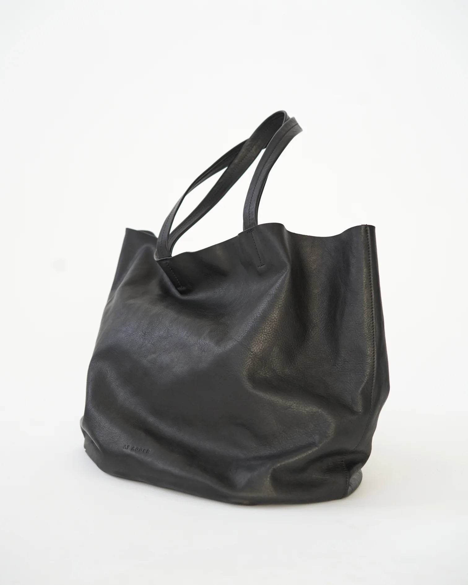 Full Grain Leather Tote Bag / Black