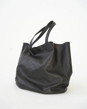 Full Grain Leather Tote Bag / Black