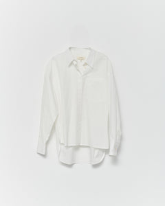 Cotton Poplin Oversize Shirt / Ecru