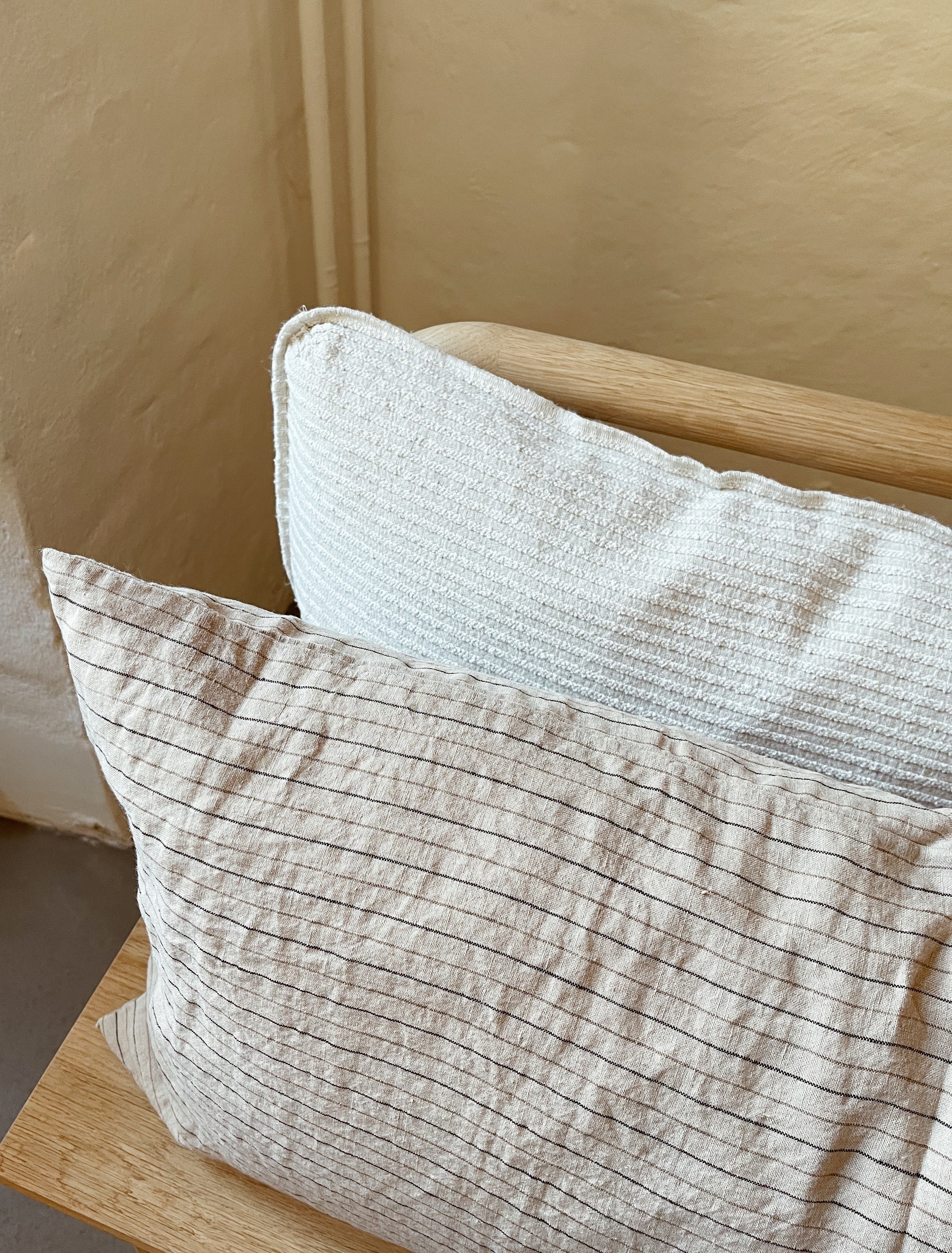 Linen Pillow Case / Ribbed