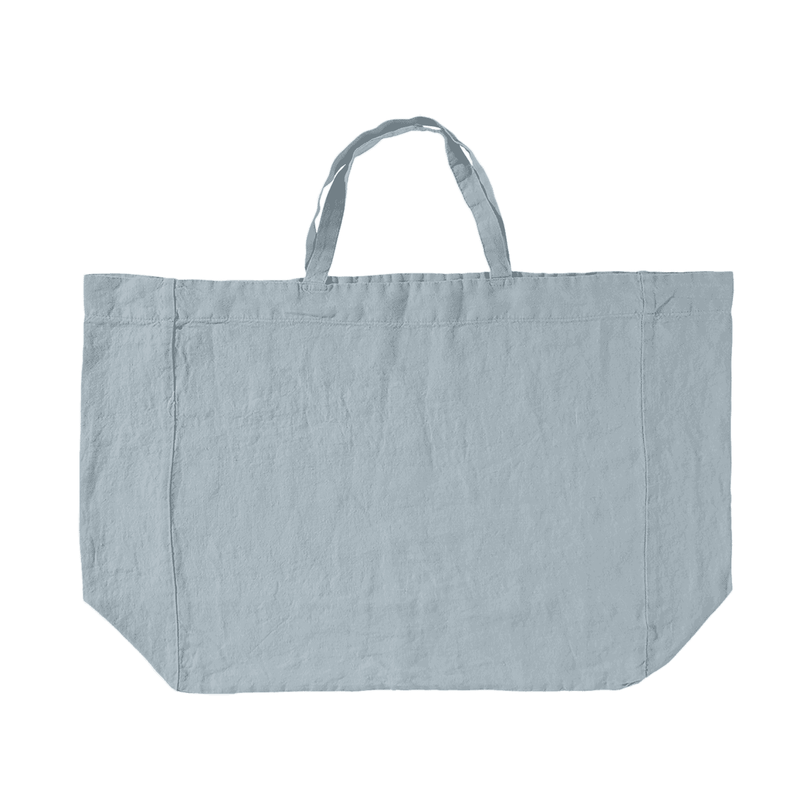 Large Linen Bag / Scandinavian Blue