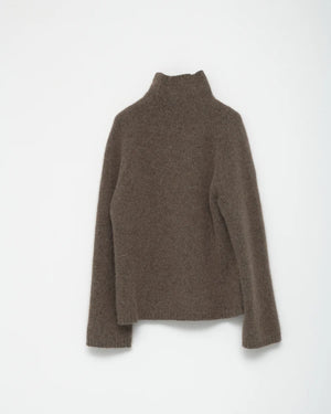 Brushed Knit Jumper / Brun