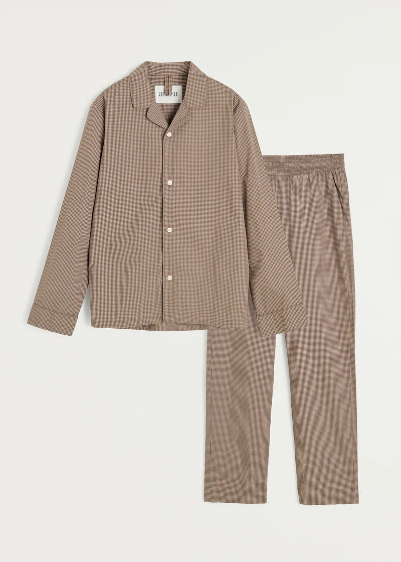 Classic Pyjamas Check / Mix Fossil