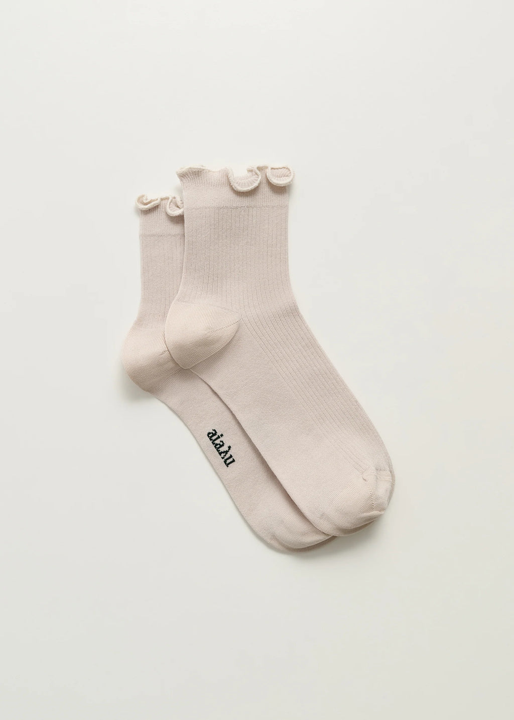 Cotton Frill Socks / Milk