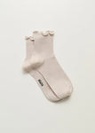Cotton Frill Socks / Milk