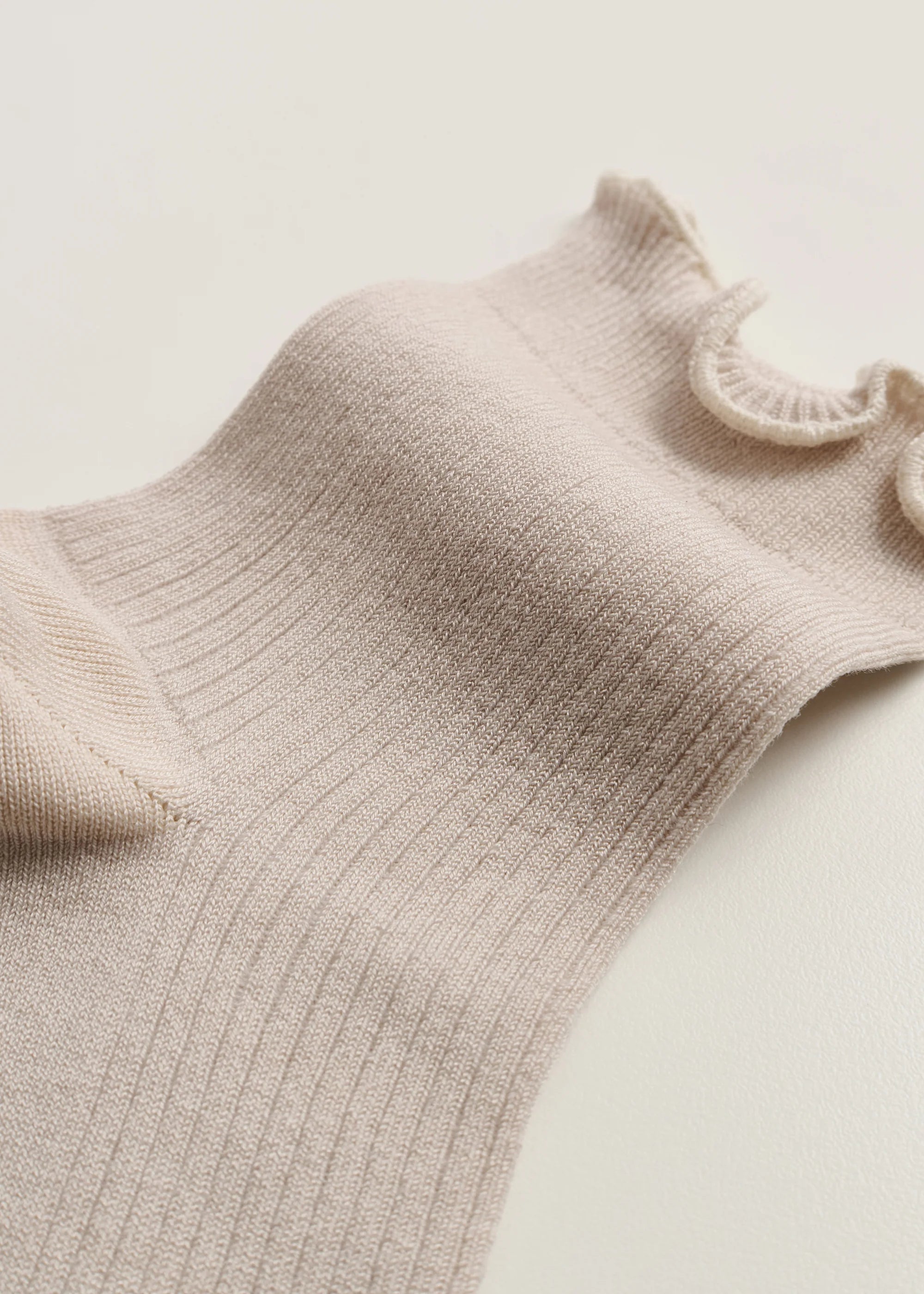 Cotton Frill Socks / Milk