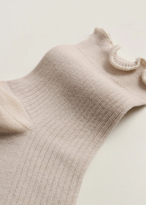 Cotton Frill Socks / Milk