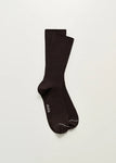 Cotton Rib Socks / Chocolate