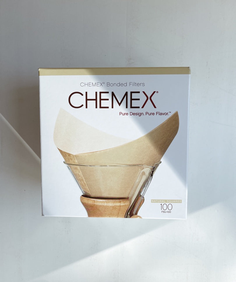 Chemex Bonded Filters / Pre-folded Natural Squares