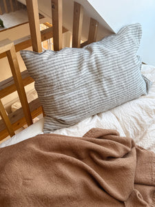 Linen Pillow Case 50x70 / Flax Black Pyjama