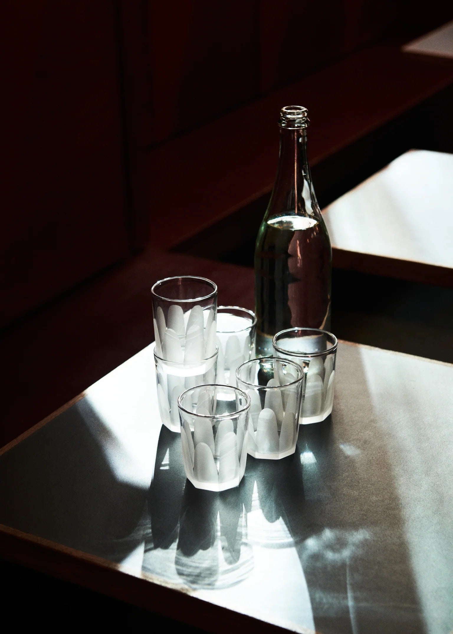 Facet Glas 01 / Sæt med to