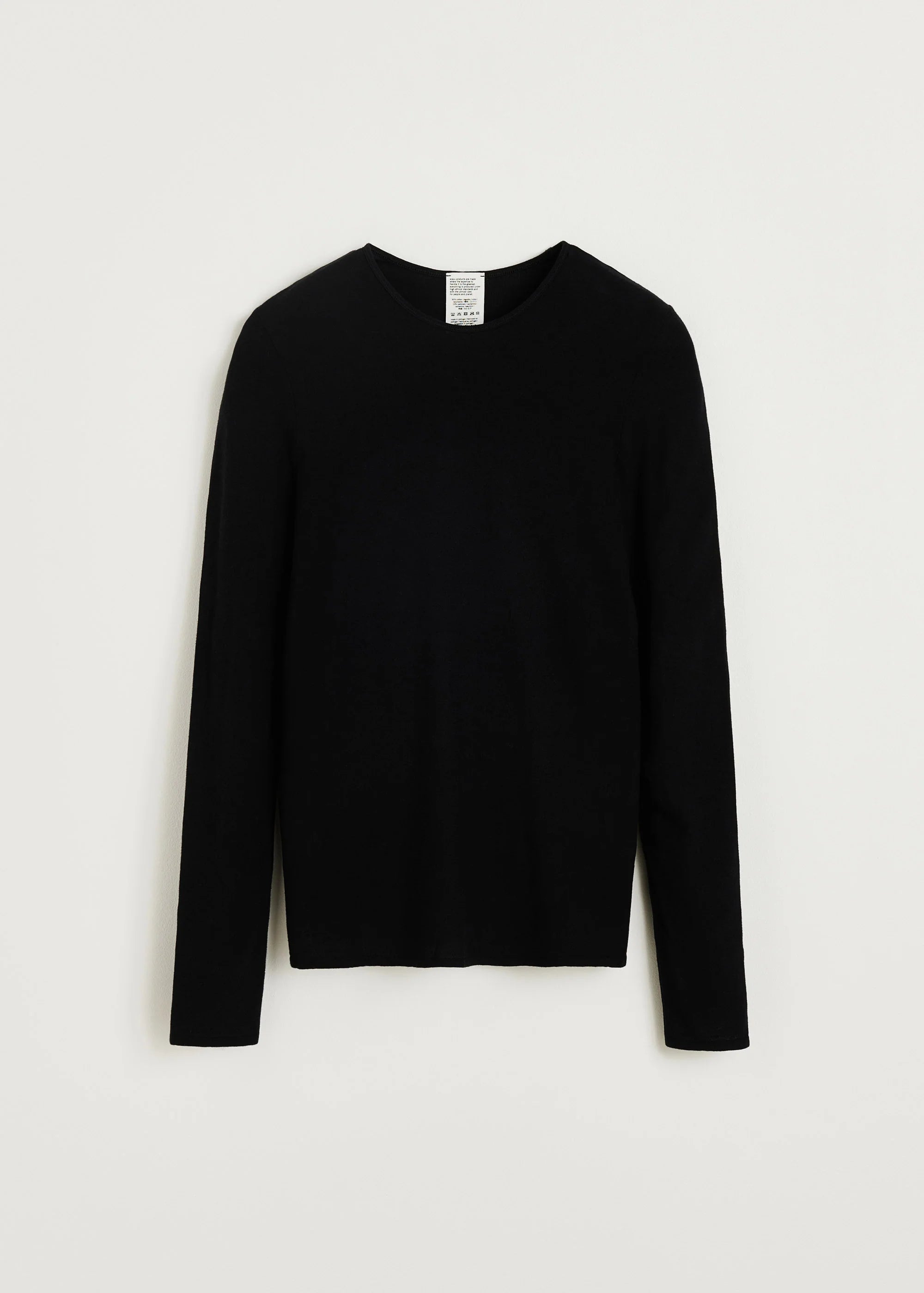 Gentle Cashmere Long Sleeve / Black
