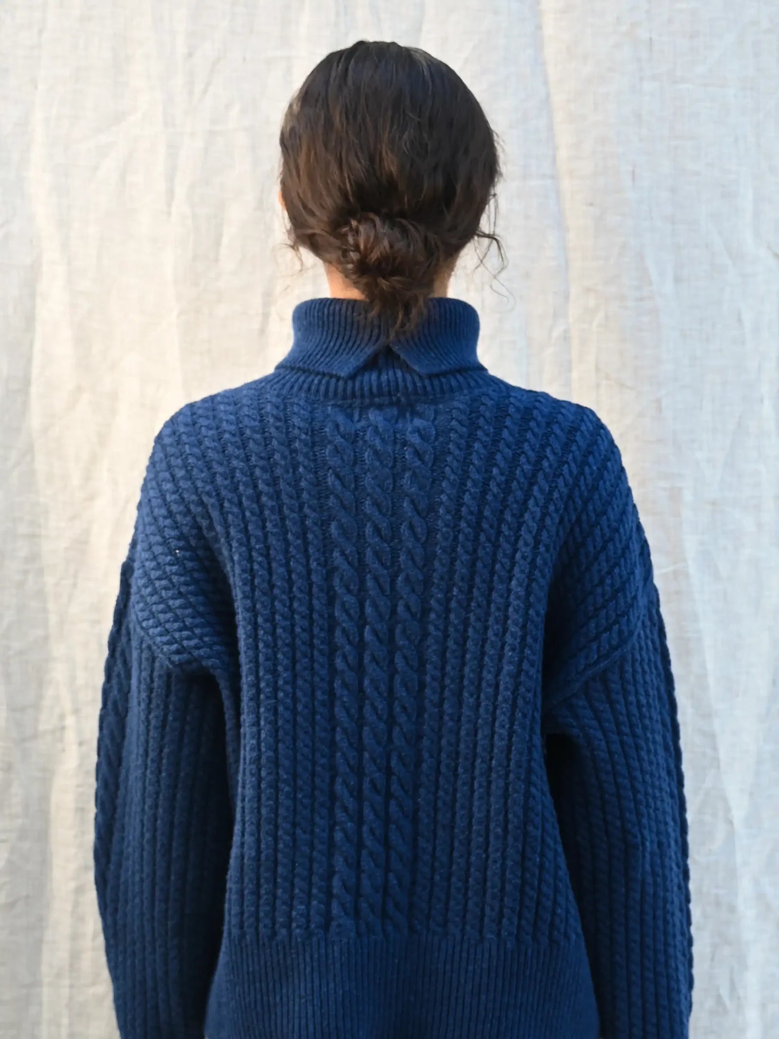 Gertrud Cable T-Neck Jumper