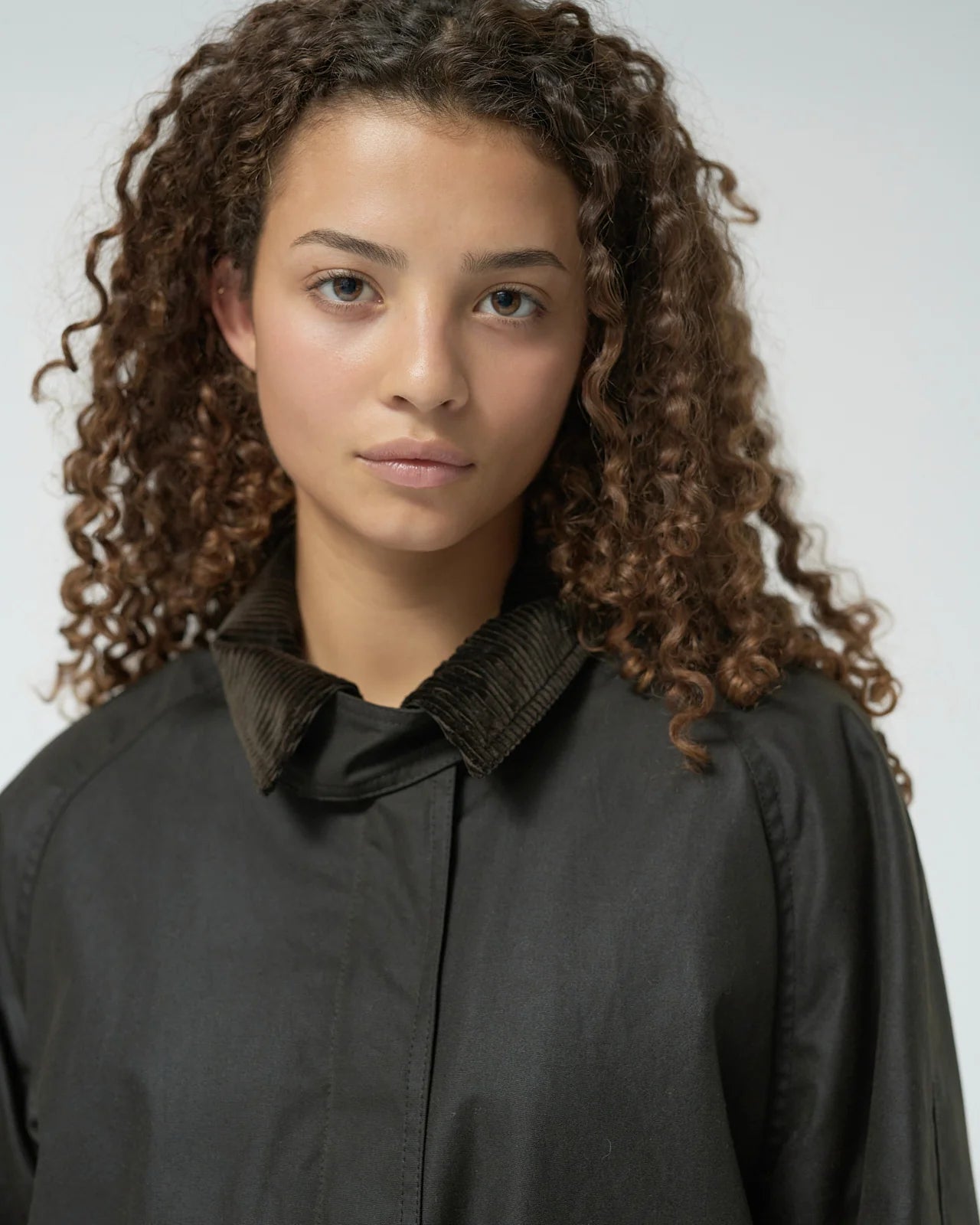 Oilskin Jacket / Dark Brown