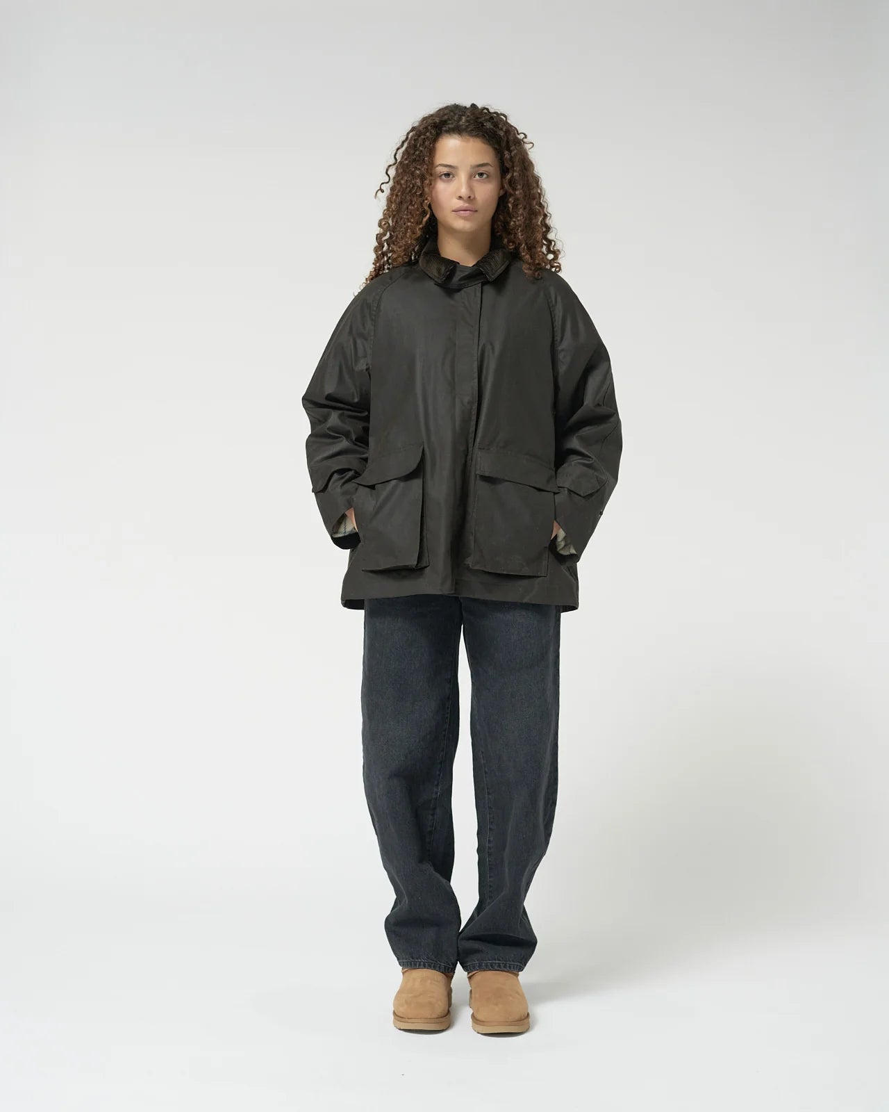 Oilskin Jacket / Dark Brown