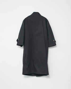 Fine Wool Shirt Dress / Black