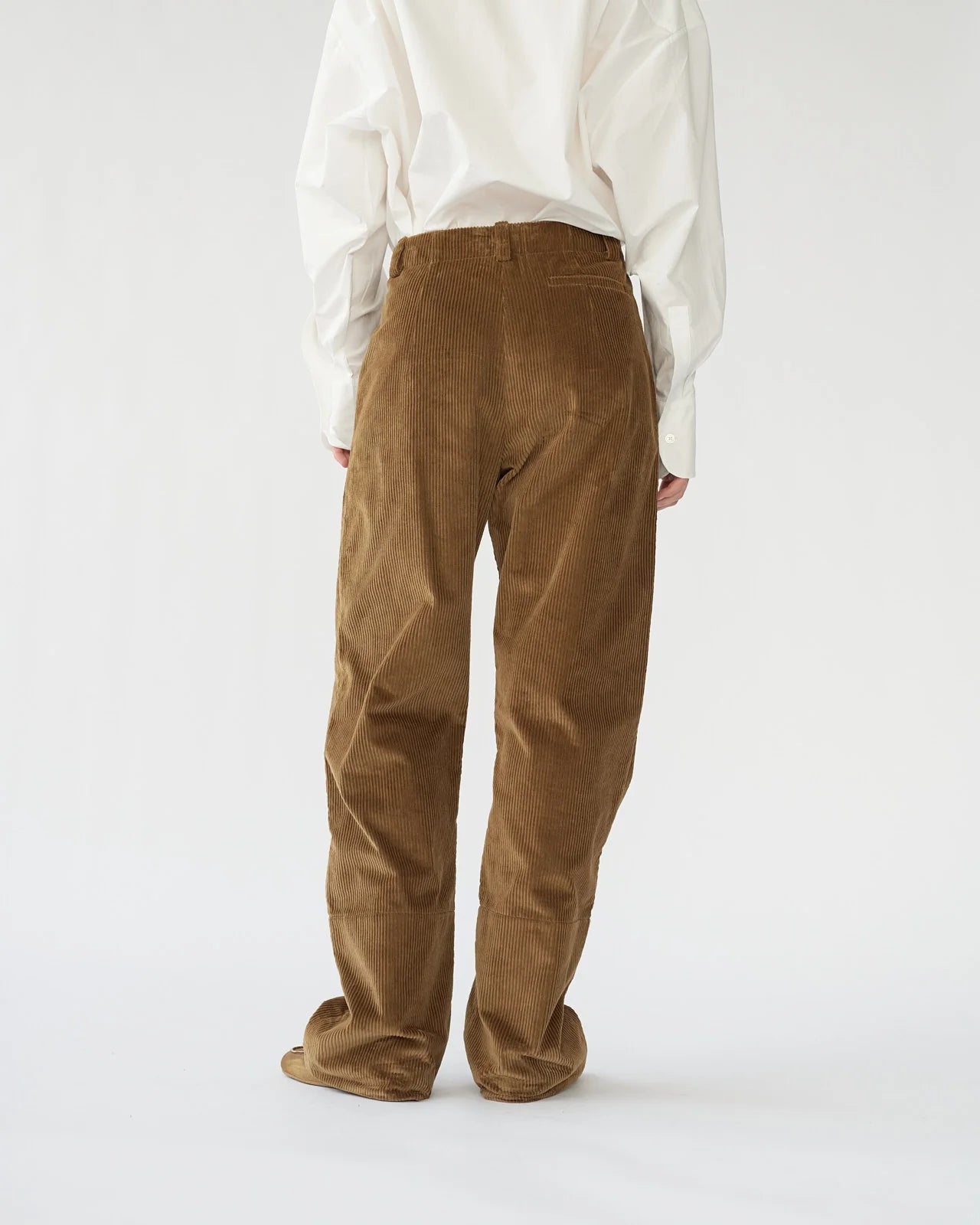 Corduroy Box Trousers / Cognac