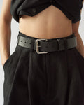 Tärnsjö Leather Belt - Wide / Black