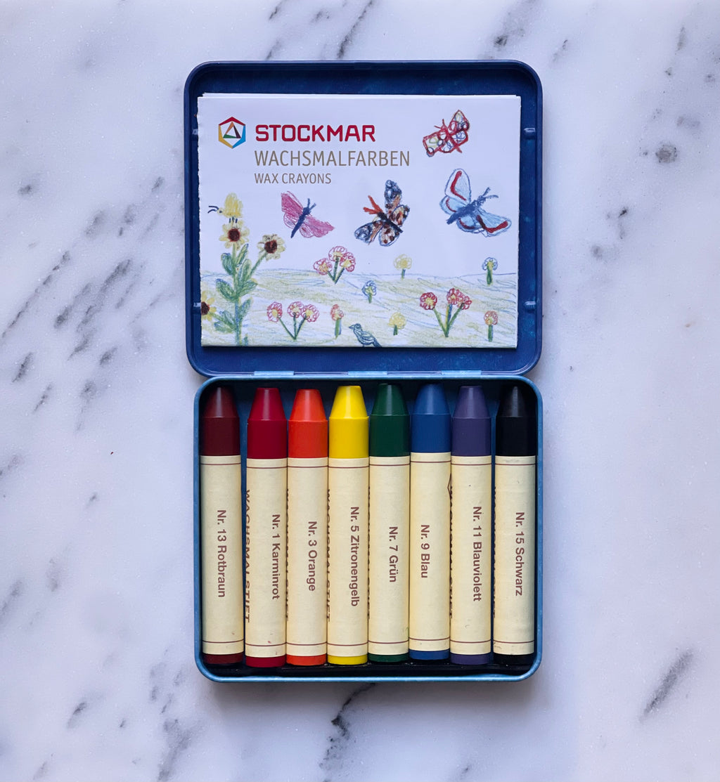 Stockmar Beeswax Crayon Sticks /  Box of 8