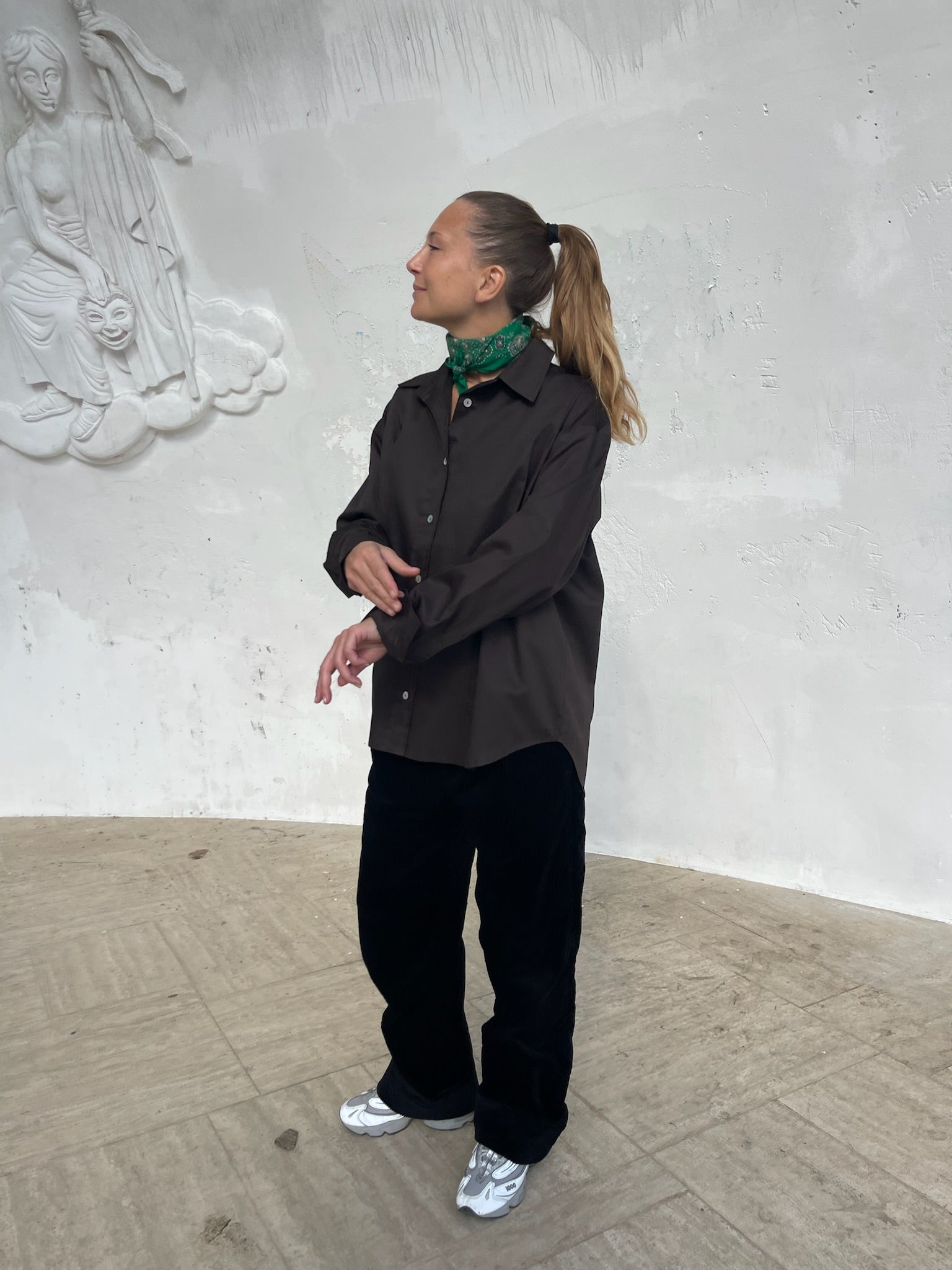 Pablo LS Loose Shirt / Brun