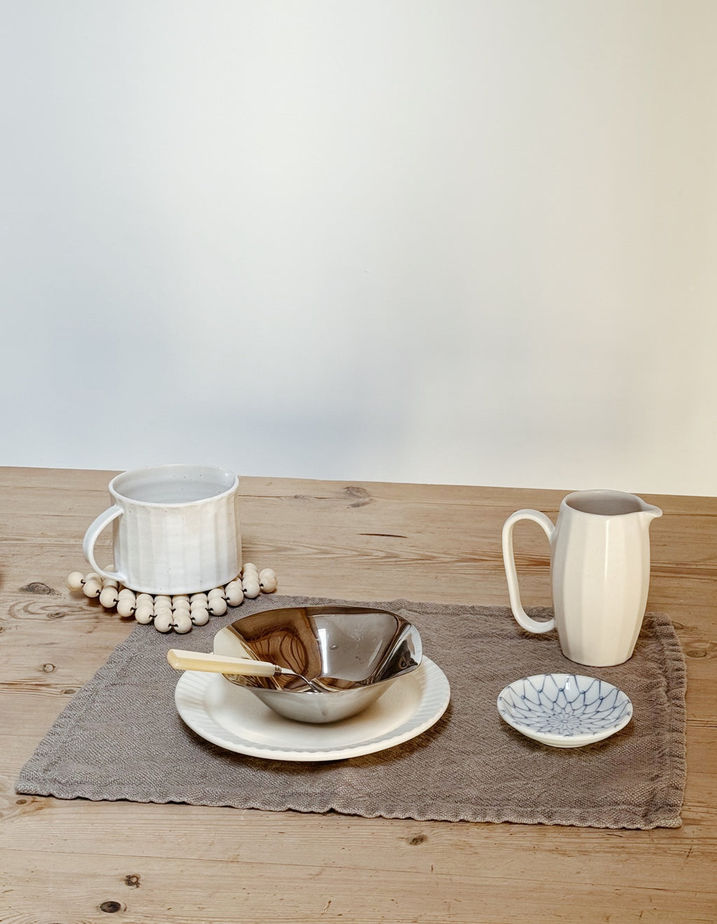 Heavy Linen Table Mat / Beige
