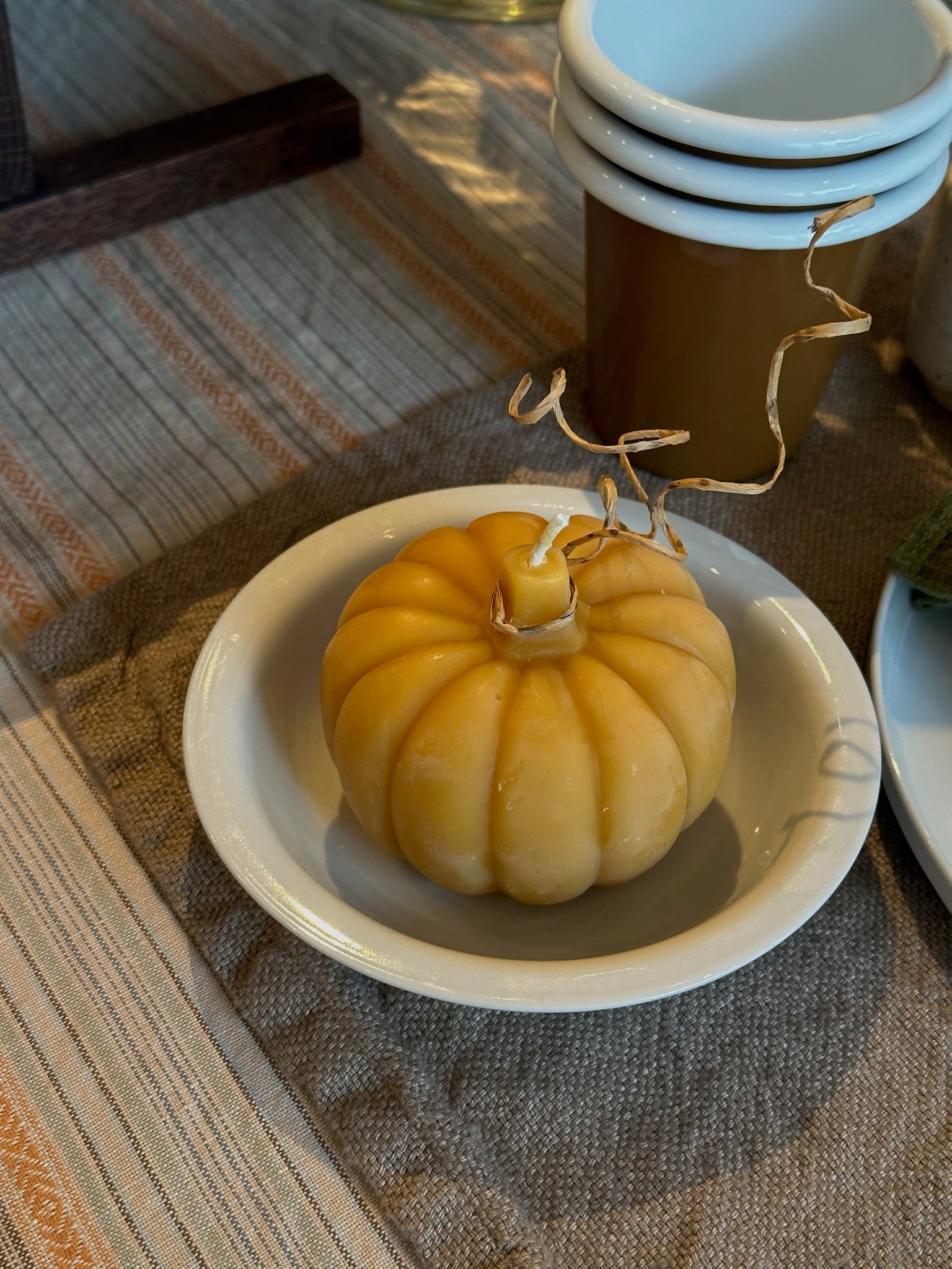 Pumpkin Beeswax Candle