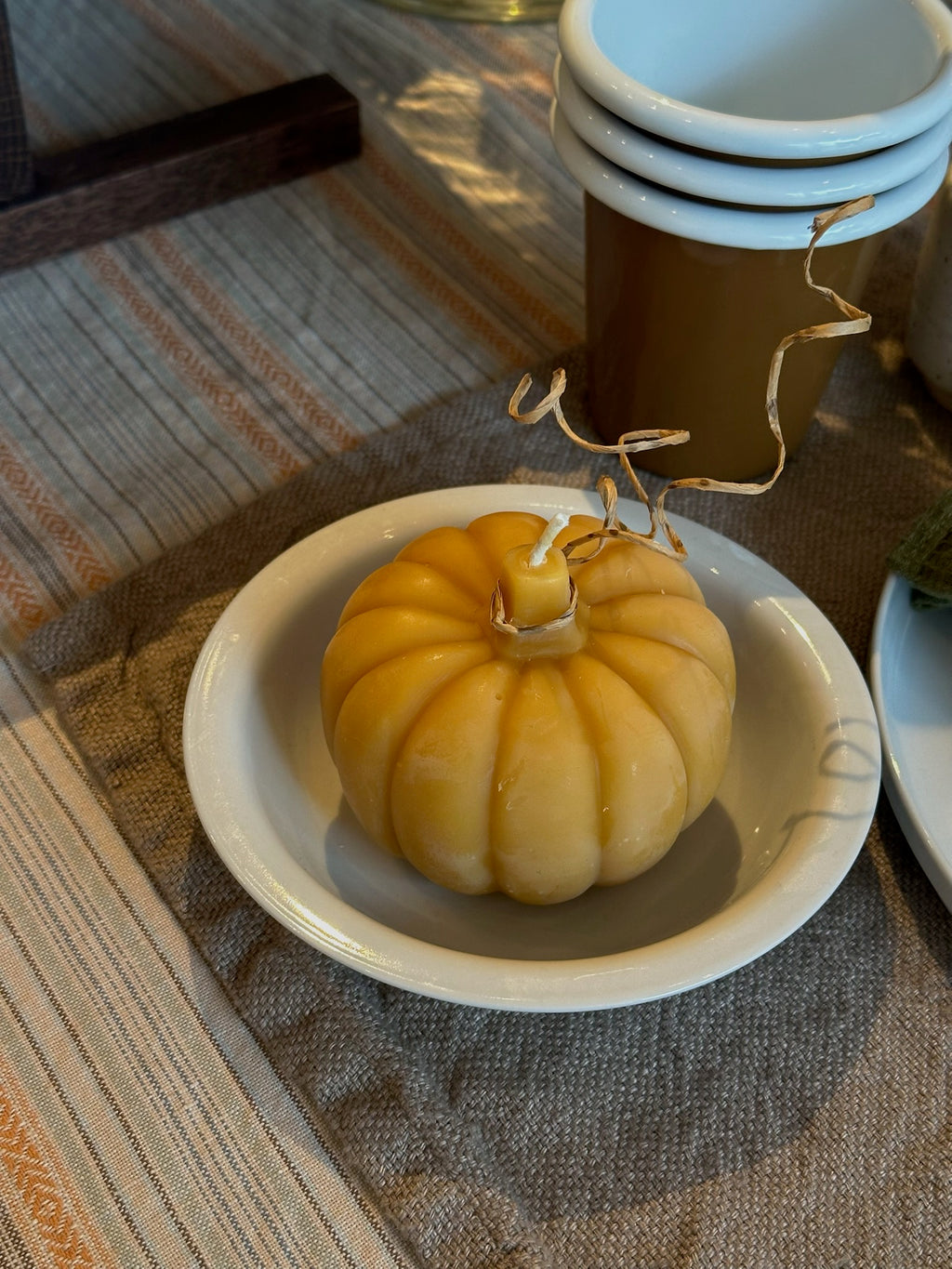 Pumpkin Beeswax Candle