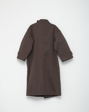 Water Resistant Coat / Dark Brown