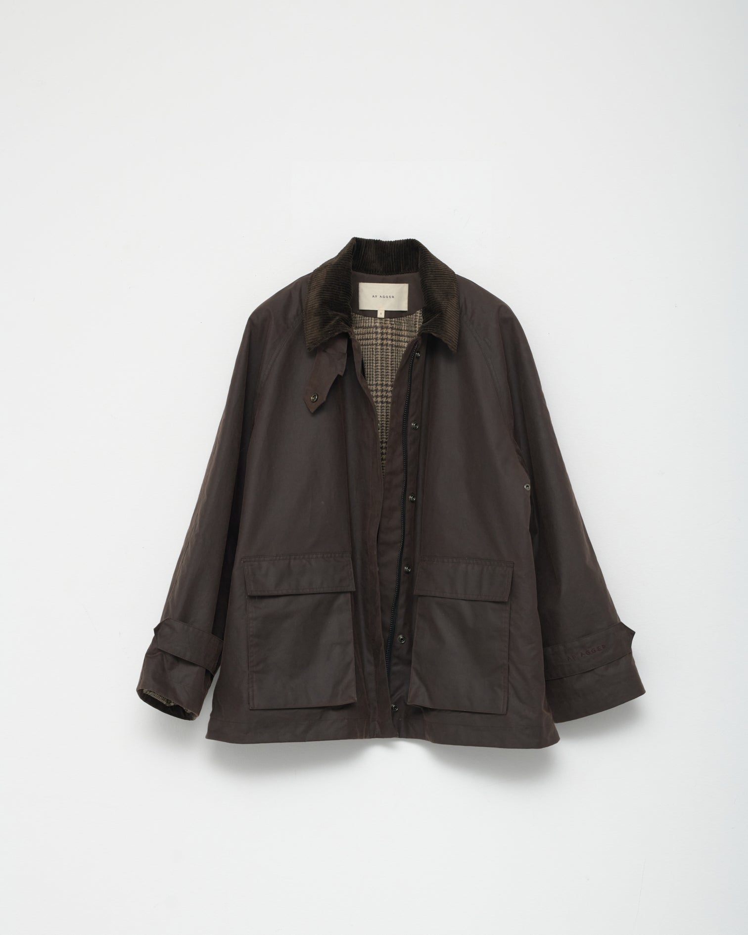 Oilskin Mac Jacket / Dark Brown