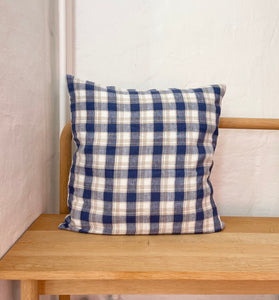 Linen Pillow Case 50x50 / Navy Hanky