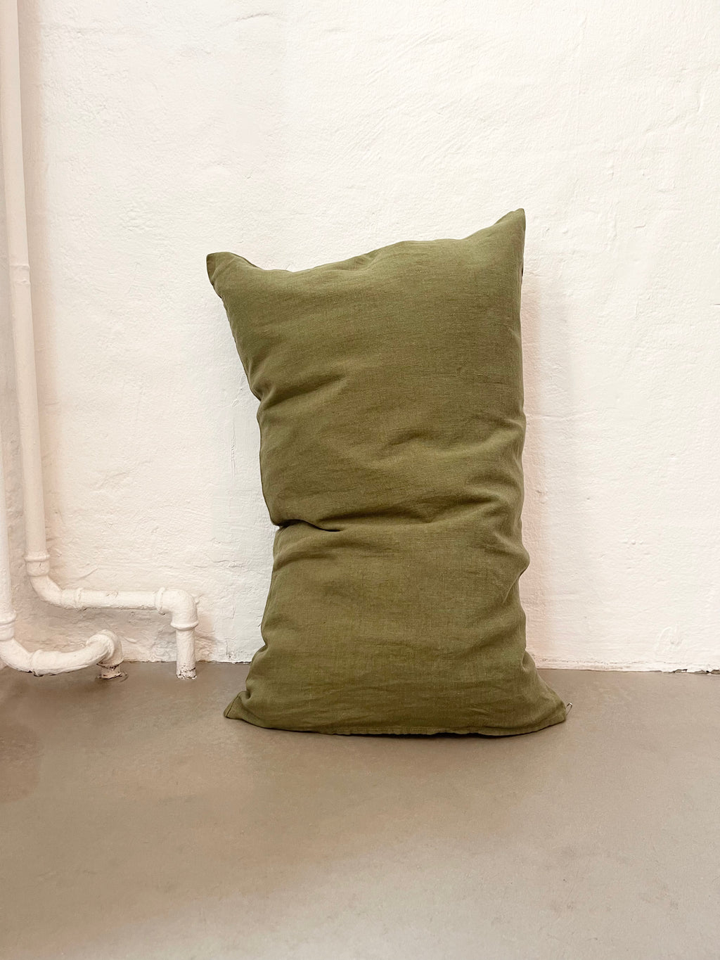 Linen Pillowcase 60x40 / Moss Green