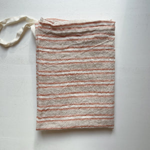 Linen Dish Towel / Pumpkin Stripe