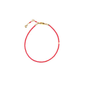 Iris Mini Murano Bracelet / Poppy Red