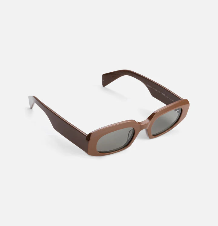 James Ay Sunglasses / Bloom / Solid Chocolate Brown