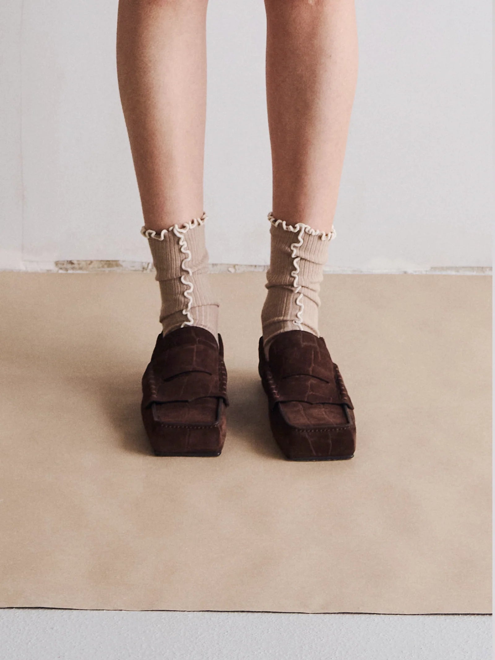 Kusama Socks Beige / 2 pack