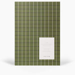 NOTEM Vita Notebook, Medium - Green Grid