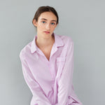 Addie Pyjamas Set / Light Pink and White Stripe